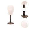 Milageto Mannequin Head Model Hat Display Stand Wooden Support Versatile