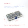 Threaded Insert Nuts, 222 Pcs Zinc Alloy D Nuts,Hexagon Socket