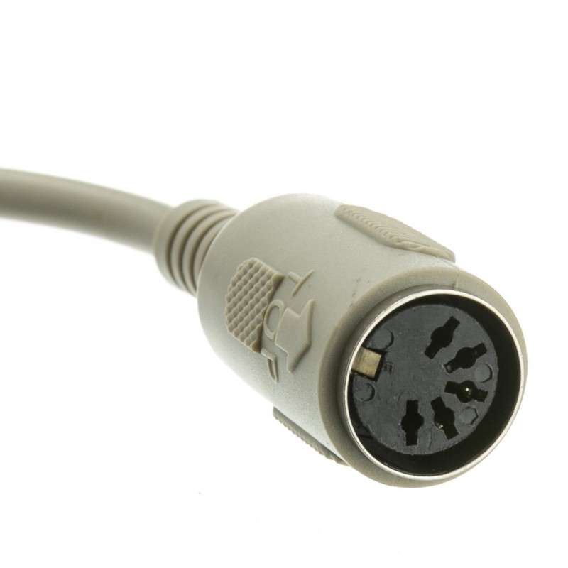 ACL 6 Inch AT to PS/2 Keyboard Adapter Din5 (AT)