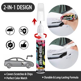 For Subaru Crystal White Pearl (K1X) Touch Up Paint Pen - Exact OEM Match Repair Kit for Chips & Nicks - Compatible with Outback, Forester, Ascent, Crosstrek