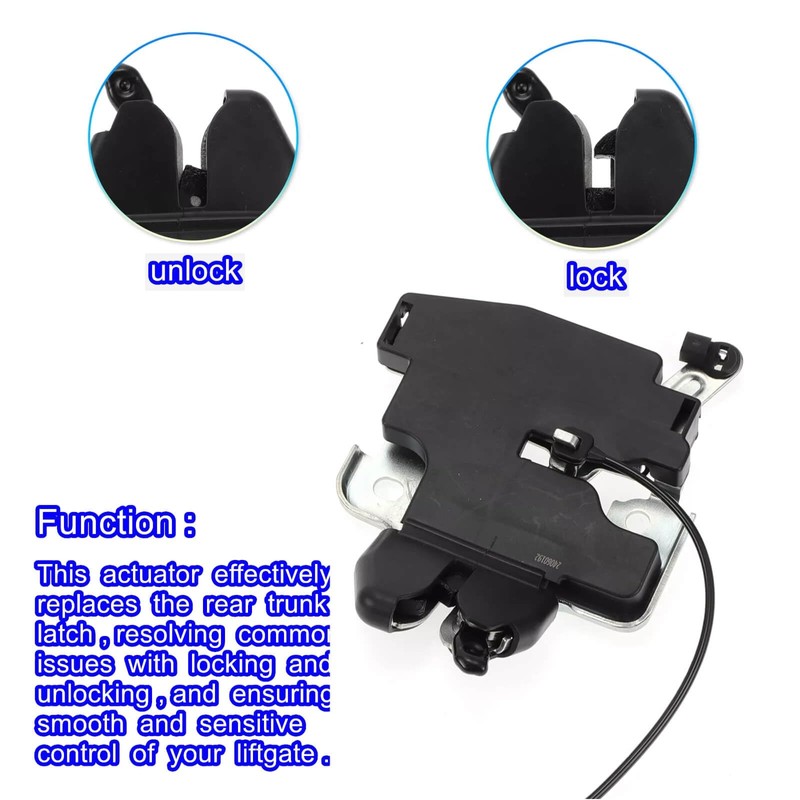 Rear Trunk Lock Latch Lid Actuator Compatible with 2007-2012 Nissan