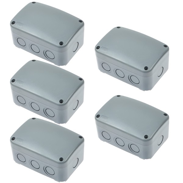 SuperInk 5 Pack Dustproof Electrical Junction Box Connector 9-Pole Waterproof