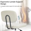 DUMOS Small Armless Home Desk Chair with Low Back Lumbar