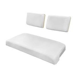 E-Z-GO Marathon "Staple On" Golf Cart Replacement Seat Cover Set (White)