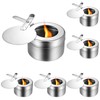 6 Pcs Stainless Steel Fuel Holders, Chafing Fuel Holder with