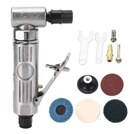 Right Angle Die Grinder, Air Die Grinder Kit, Air Die Grinder Tool, 1/4" Air Die Grinder Kit - 0.3HP High-Speed Pneumatic Angle Grinder with Built-in Speed Regulator and Safety Switch