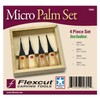 FLEXCUT Carving Tools, Micro Palm Craving Set, Set of 4