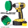 3 Rotary Power Scrub Brushes for Tile, Grout, Shower, Tub,