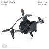 WRAPGRADE Skin Compatible with DJI FPV (Stealth Black)