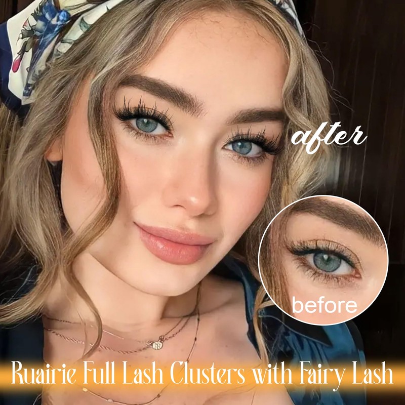 Ruairie Lash Clusters Wispy Eyelash Clusters Lash Extensions 8-18MM Individual