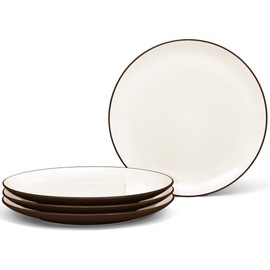 Noritake Colorwave Choclate 8-14" Coupe Salad/Dessert Plates, Set of 4