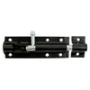 TIMCO Straight Tower Bolt - Black - 6" - Great