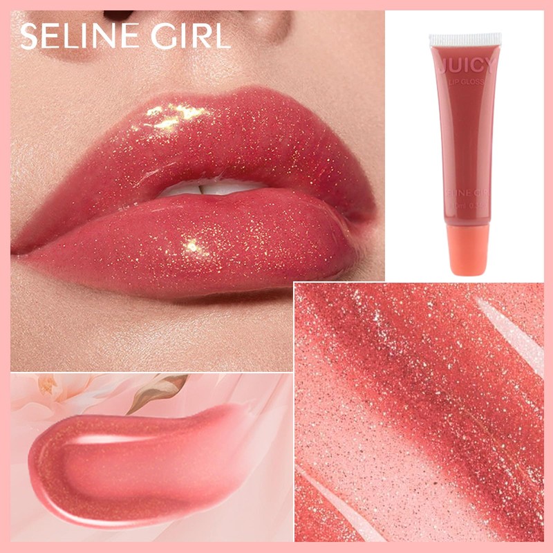 INTOPOP Lip Gloss Tint: Moisturizing Glossy Lip Lipstick, Pin Clip,