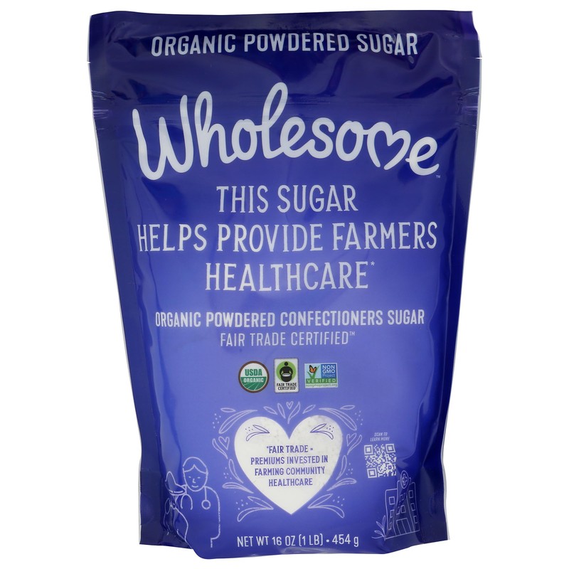 Wholesome Sweeteners, Powdered Sugar, Fair Trade Organic, 1 lb
