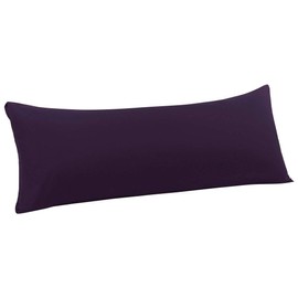 PiccoCasa Body Pillow Case, 110 GSM Brushed Microfiber Pillowcases No Zipper, Soft Full Body Pillow Covers for Long Pillows Body(20"x54") Purple