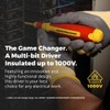 MEGAPRO® 6-in-1 Insulated Multi-bit Screwdriver | VDE Certified | 1000V