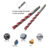 Hex Shank Multifunctional Masonry Drill Bits,5pcs Multi-Purpose Carbide Tip Drilling