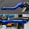 MTCRIGHTER 3D Fishbone Pattern Short Brake Clutch Lever for Kawasaki