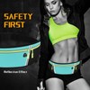Waterproof Running Belt with Reflective Strip and Headphone Hole Adjustable