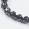 LZD Electroplate Non-magnetic Hematite Stretch Bracelet Adjustable Size Z105