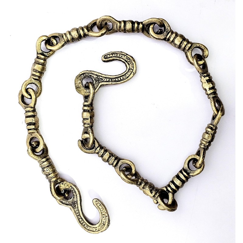 ESPLANADE Brass Chain with Hooks for Hanging Bell Diya Deepak
