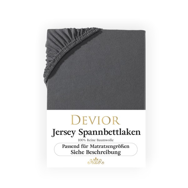 Devior Jersey fitted sheet, 180 x 200 - 200 x