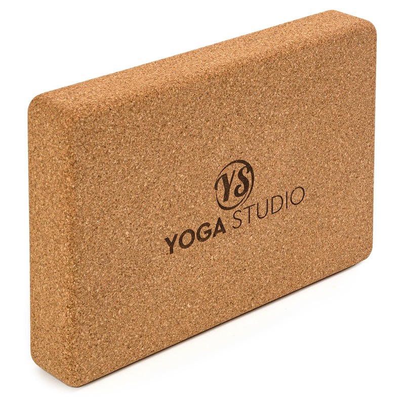 Yoga Studio The Comfortable Natural Cork Flat Yoga Block (30.5cm