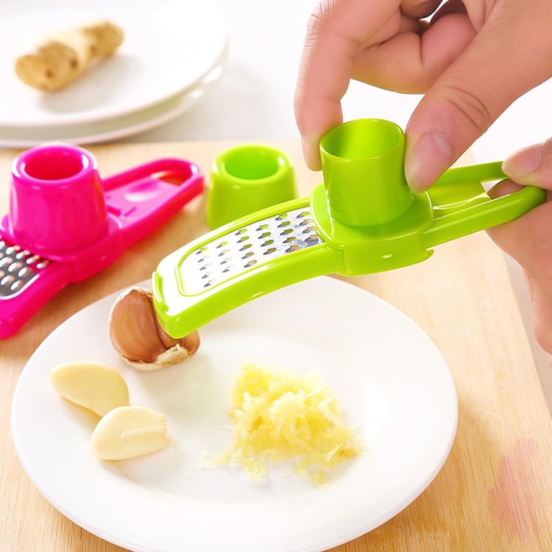 Garlic Peeler, Pack of 3 Ginger Grater, Efficient Garlic Mill,
