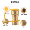 Roastove 1/2 Inch QDD LP Gas Quick Connect Fittings with