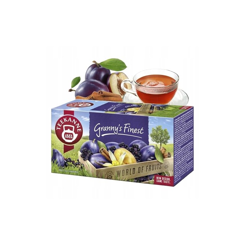 Teekanne Granny’s Finest Fruit Infusion Tea with Hibiscus Cinnamon Elderberry