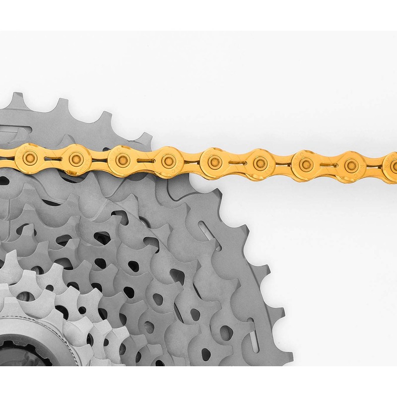 KMC Unisex's X10el Chain, Ti-N Gold, 114 Link