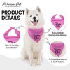Parisian Pet Dog Bandanas Girl with Printed 'Pretty Girl' Word