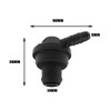 YINETTECH 2PCS Breather Hose One Way Check Valve Vent Pipe