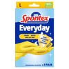 Spontex Everyday Rubber Gloves, size Large, One Pair of Gloves