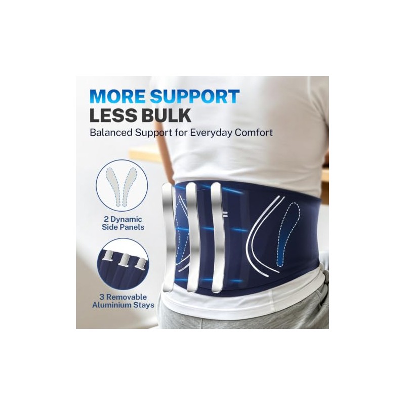 Fitomo Lower Back Support Belt for Men & Women, Lightweight