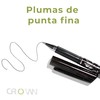 12 Bolígrafos, Plumas borrables, Tinta de gel Negra con goma