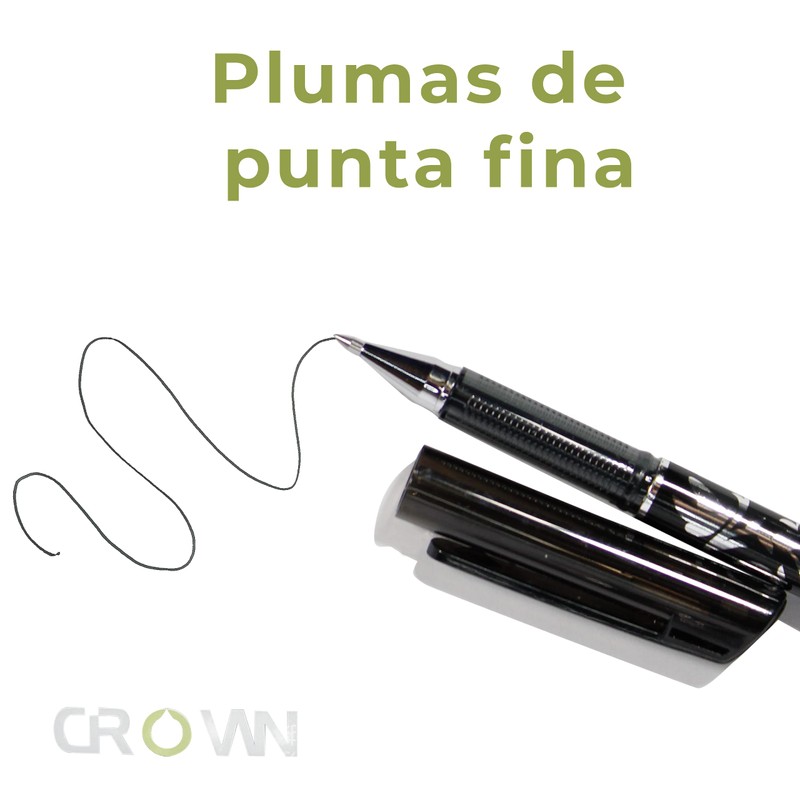 12 Bolígrafos, Plumas borrables, Tinta de gel Negra con goma