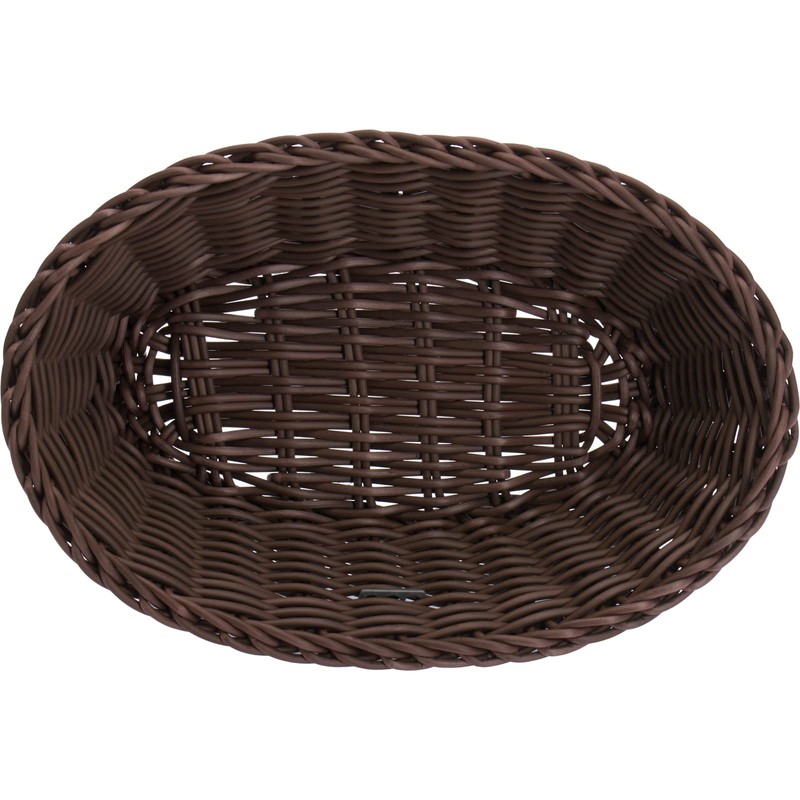 Saleen Oval Trend Basket, Brown, 23.5 x 16 x 6.5