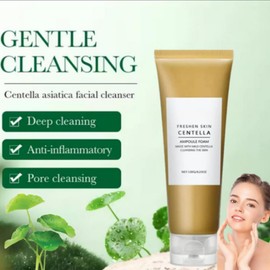 Madagascar,Madagascar Centella,Korean Face Wash,Madagascar Centella Ampoule Foam Cleanser & Serum,Acne-Prone Skin with Madecassoside, pH Balanced, Non-Drying, Gentle Foaming Cleanser 120g