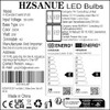 HZSANUE HZSANUE LED Corn Bulbs 20W, 150W Incandescent Bulbs Equivalent,