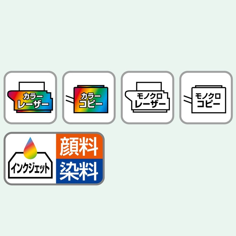 Kokuyo KPC-HH124-20 Color Laser Inkjet Label Peel and Stick