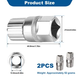 GEU 2Pcs Bicycle Freewheel Remover Carbon Steel Cassette Removal Tool for Mountain Bike Compatible with Shimano Sunrace Sram Dnp 6 7 8 9 10 11 Speed Lockring Bottom Bracket Repair Tool