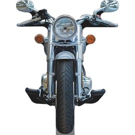 SS11124 Motorcycle Bike Biker Stand in Cardboard Cutout Standee Standup