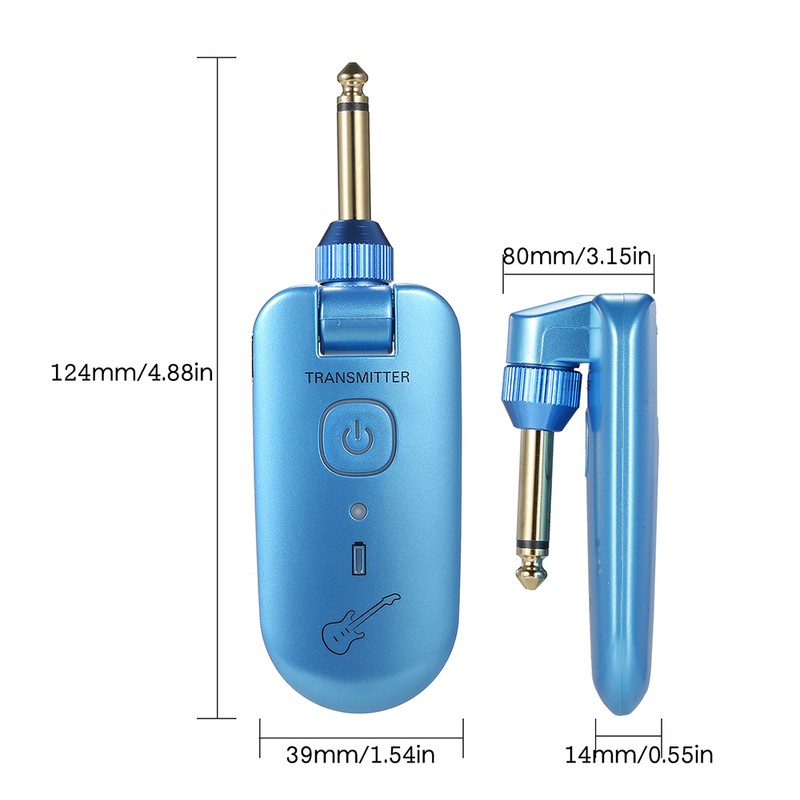 double W3 Portable UHF Wireless Guitar Transmitter and Receiver Set