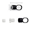 KingWei Ink Ring Cups,KingWei 50pcs Microblading Pigment Glue Rings with