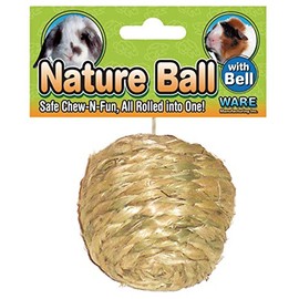 Ware Manufacturing All Natural Sisal Ball Toy for Small Pets, Medium (03041)