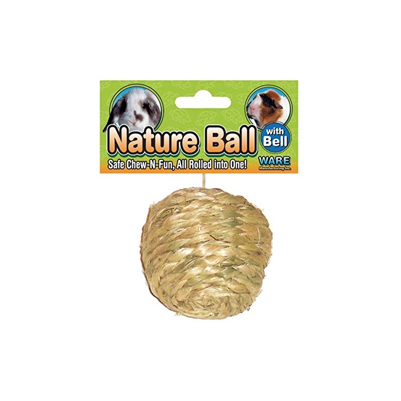 Ware Manufacturing All Natural Sisal Ball Toy for Small Pets,
