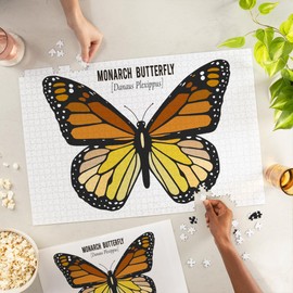 Lantern Press 1000 Piece Jigsaw Puzzle, Monarch Butterfly, Specimen
