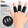 JBM JBM Finger Sleeves 5Pack Sport Finger Brace Protector Compression