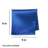 tiemart Solid Color Pocket Square (Royal Blue)